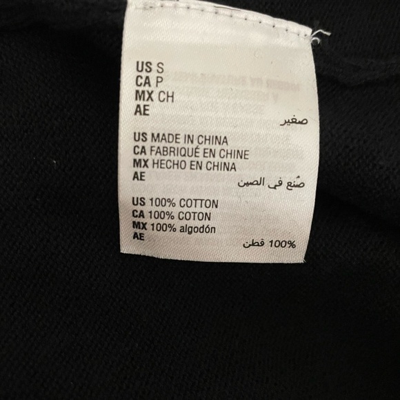 NEW Karen Scott Black Boat neckline Sweater Top Size S 3/4 Sleeves - Picture 5 of 6